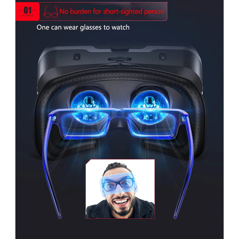 VR Shinecon 10.0 Helmet 3D Glasses Virtual Reality