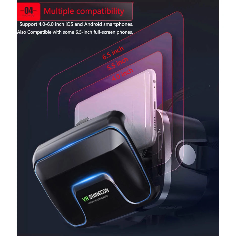 VR Shinecon 10.0 Helmet 3D Glasses Virtual Reality